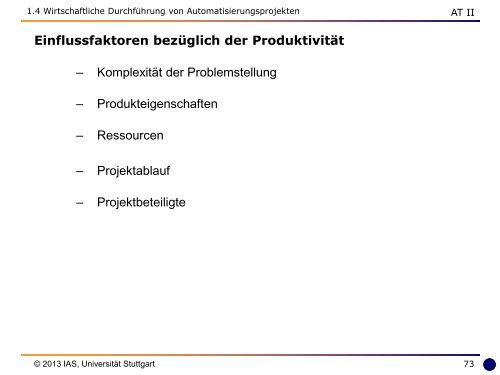 Umdruck - Institut für Automatisierungs- und Softwaretechnik