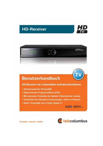 Bedienanleitung HD-Receiver HUMAX - MDCC