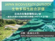 JAPAN BIODIVERSITY OUTLOOK çç©å¤æ§æ§ç·åè©ä¾¡ - UNU-IAS