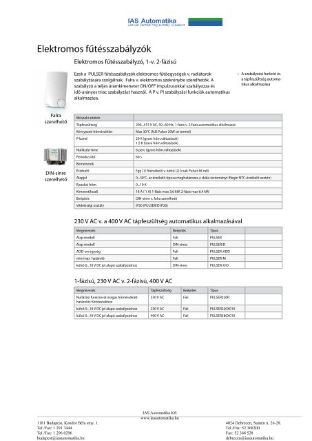 Pulser, TTC - IAS Automatika