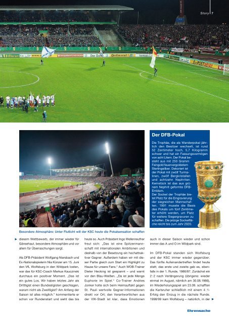 Stadionzeitung 1. Runde DFB-Pokal (KSC - VfL ... - Karlsruher SC