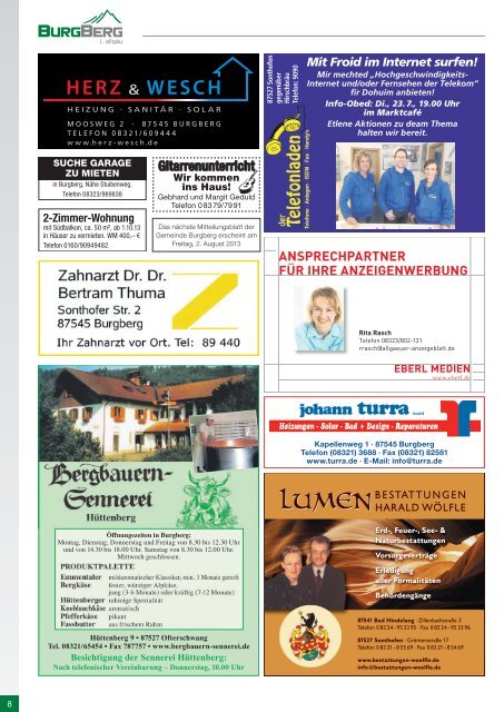 MitteilungsblAtt - Burgberg