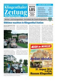 Oldtimer machten in Klingenthal Station