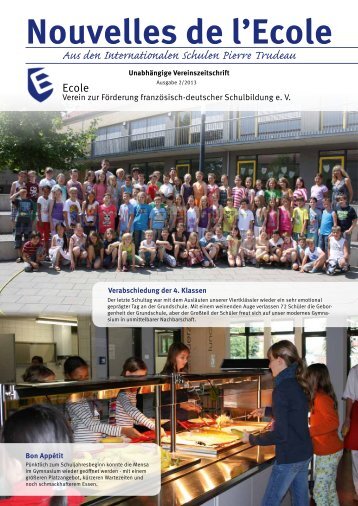 Nouvelles de l'Ecole - Ecole Stiftung