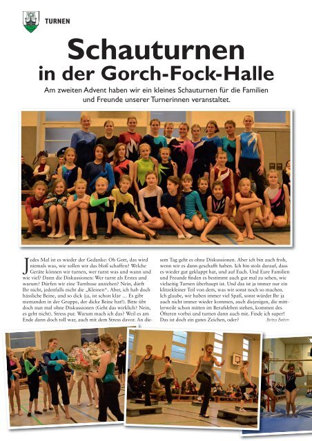 Vereins-Spiegel 2013 - TuS Finkenwerder