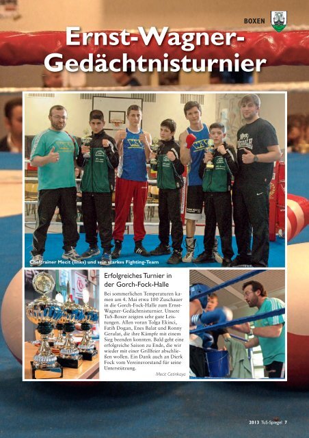 Vereins-Spiegel 2013 - TuS Finkenwerder