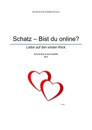 Liebe auf den ersten Klick, Schatz bist du online