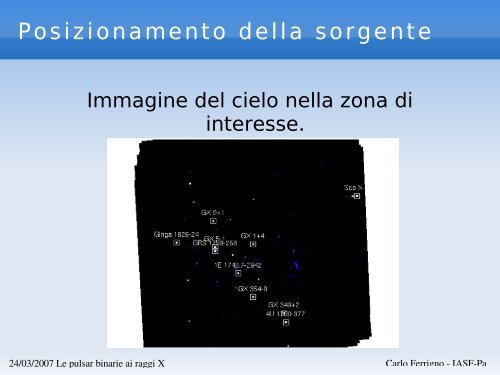 Le pulsar binarie ai raggi X - IASF Palermo