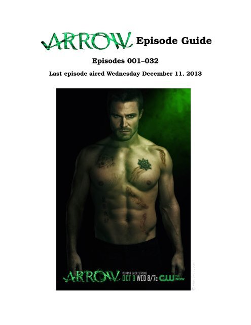 Arrow Episode Guide - inaf iasf bologna