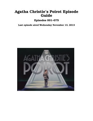 Agatha Christie's Poirot Episode Guide - inaf iasf bologna