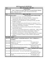 IASG Programme for ASICON 2011 - IASGonline.com