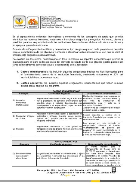 lineamientos para la comprobaciÃ³n de recursos financieros ...