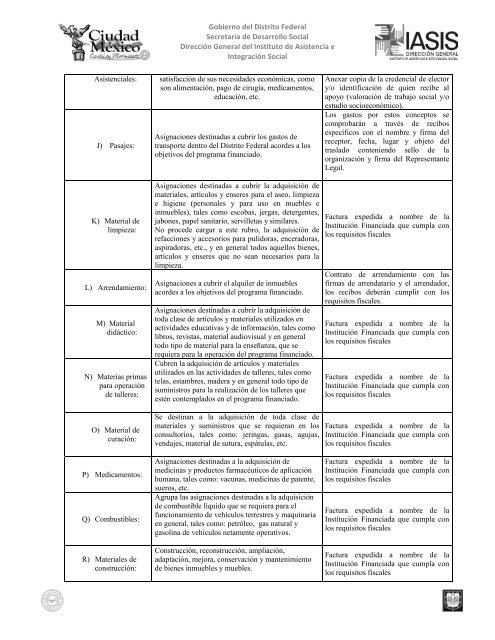 lineamientos para la comprobaciÃ³n de gastos del programa de ...