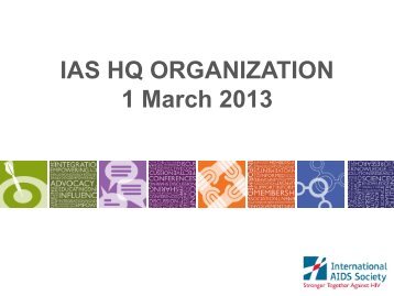 Download the IAS organigram - International AIDS Society