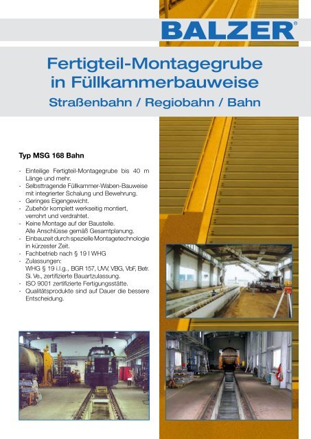 Produktflyer: Bahn / Regiobahn - Balzer