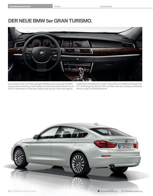 5er Gran Turismo Katalog - BMW Deutschland