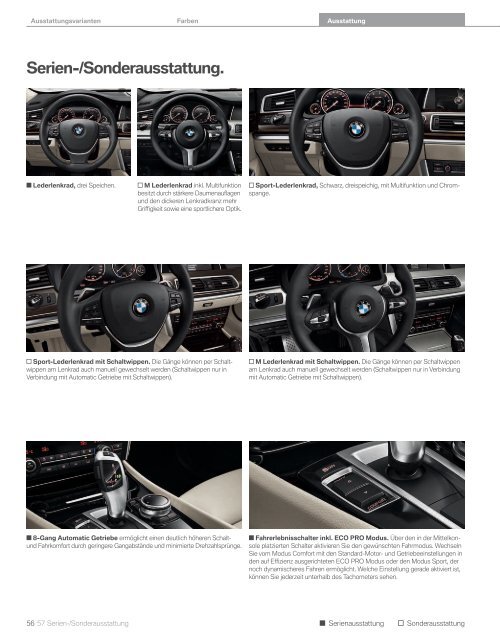 5er Gran Turismo Katalog - BMW Deutschland