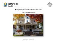 Inventory Register - the City of Brampton