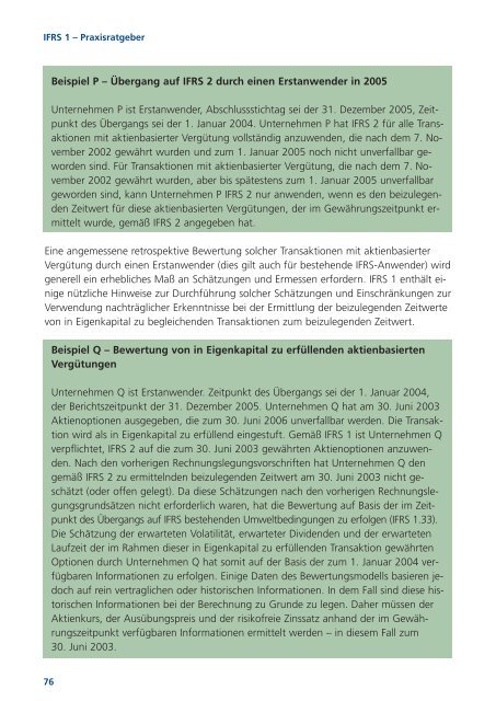 IFRS 1 Praxisratgeber - IAS Plus