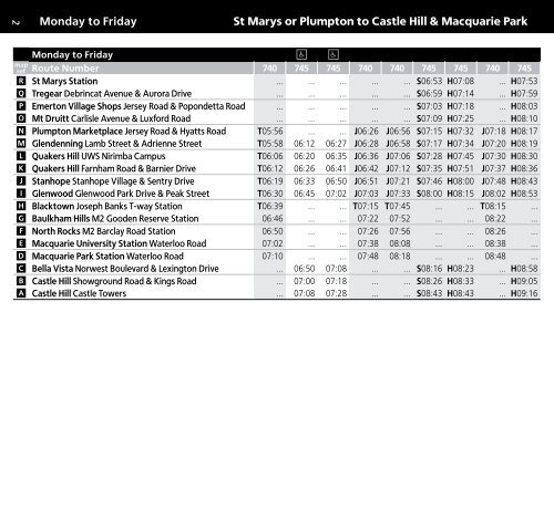 740 Bus Route Timing View Timetable - Busways