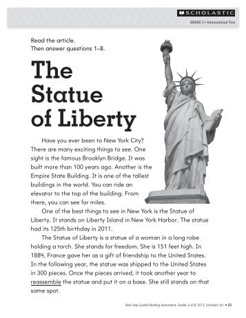 The Statue of Liberty - Scholastic