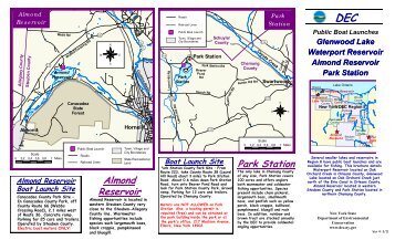 Glenwood Lake, Park Station, Waterport and Almond Reservoirs ...