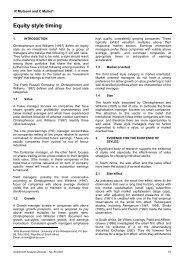 Equity style timing - Investment Analysts Journal
