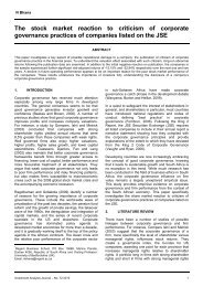 The stock market reaction to criticism of corporate governance ...