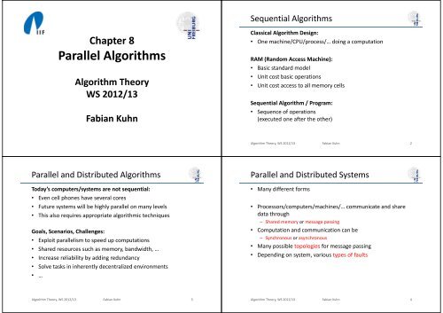 Parallel Algorithms