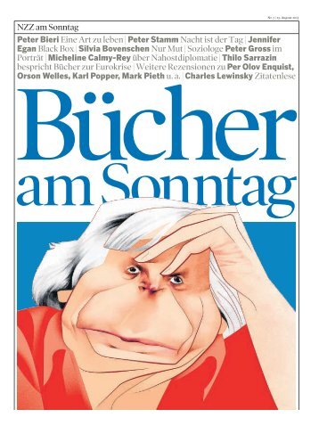 Peter Bieri Eine Art zu leben - Neue ZÃ¼rcher Zeitung