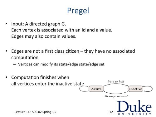 Graph Processing & Bulk Synchronous Parallel Model