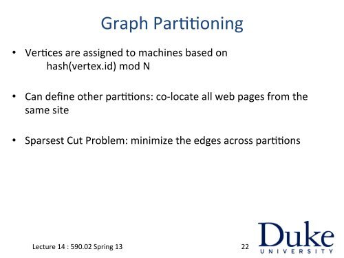 Graph Processing & Bulk Synchronous Parallel Model