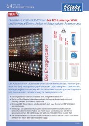 Dimmbare 230V-LED-RÃ¶hren bis 125 Lumen je Watt und ... - Eltako