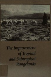 TheImprovement ofTropical and Subtropical Rangelands