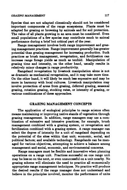 TheImprovement ofTropical and Subtropical Rangelands