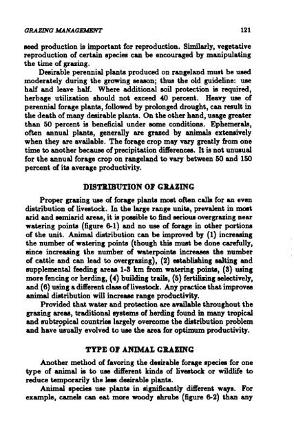 TheImprovement ofTropical and Subtropical Rangelands