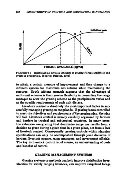 TheImprovement ofTropical and Subtropical Rangelands