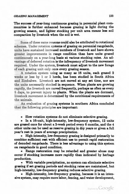 TheImprovement ofTropical and Subtropical Rangelands