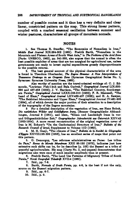 TheImprovement ofTropical and Subtropical Rangelands