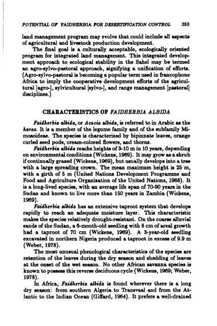 TheImprovement ofTropical and Subtropical Rangelands