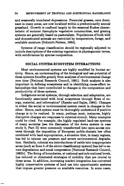 TheImprovement ofTropical and Subtropical Rangelands