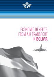 ECONOMIC BENEFITS FROM AIR TRANSPORT IN BOLIVIA - IATA