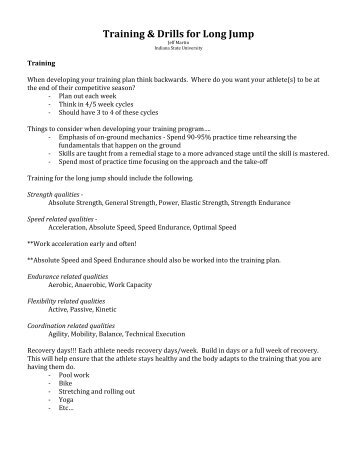 Athletics Weekly Morgan Lake S Top High Jump Drills Table 6