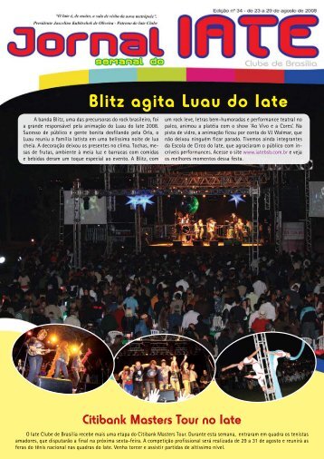 Blitz agita Luau do Iate - Iate Clube de BrasÃ­lia