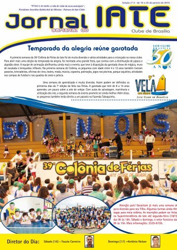 Temporada da alegria reÃºne garotada - Iate Clube de BrasÃ­lia
