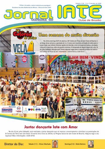 Uma semana de muita diversÃ£o - Iate Clube de BrasÃ­lia