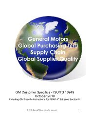 General Motors Customer-Specific Requirements - IATF Global ...