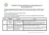 FAQ della 3Â° Edizione delle Regole per il Raggiungimento del ...