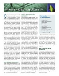 Why We Need Green Chemistry - Newreka