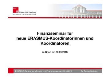 1. neue ERASMUS-Hochschulen und - eu-DAAD